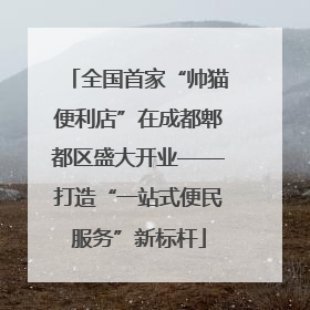 全国首家“帅猫便利店”在成都郫都区盛大开业——打造“一站式便民服务”新标杆