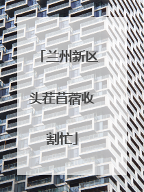 兰州新区头茬苜蓿收割忙