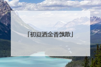 初夏洒金香飘散