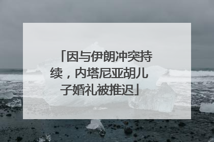 因与伊朗冲突持续，内塔尼亚胡儿子婚礼被推迟