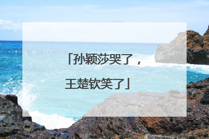 孙颖莎哭了，王楚钦笑了