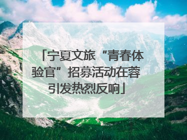 宁夏文旅“青春体验官”招募活动在蓉引发热烈反响