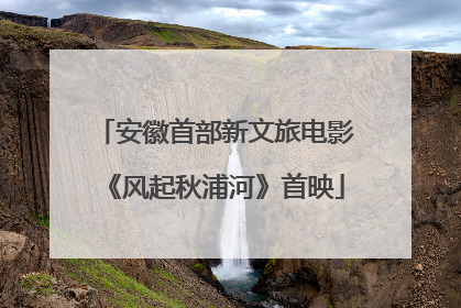 安徽首部新文旅电影《风起秋浦河》首映