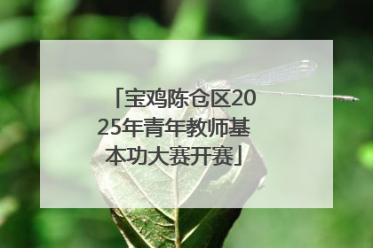 宝鸡陈仓区2025年青年教师基本功大赛开赛