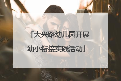 大兴路幼儿园开展幼小衔接实践活动
