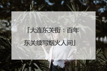 大连东关街：百年东关续写烟火人间