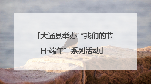 大通县举办“我们的节日·端午”系列活动
