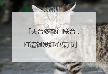 天台多部门联合，打造银发红心集市