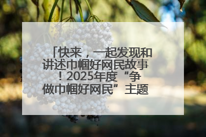 快来，一起发现和讲述巾帼好网民故事！2025年度“争做巾帼好网民”主题活动火热开启