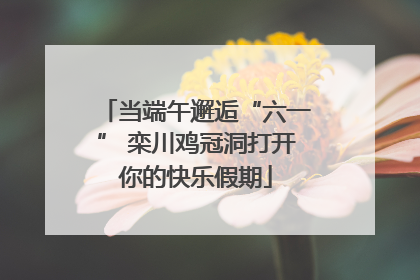 当端午邂逅“六一” 栾川鸡冠洞打开你的快乐假期