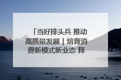 当好排头兵 推动高质量发展｜培育消费新模式新业态 释放经济增长新动能