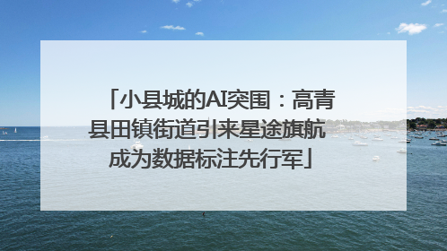 小县城的AI突围：高青县田镇街道引来星途旗航 成为数据标注先行军