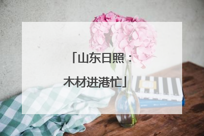 山东日照：木材进港忙