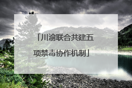 川渝联合共建五项禁毒协作机制