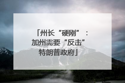 州长“硬刚”：加州需要“反击”特朗普政府