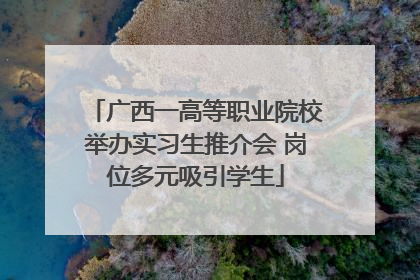 广西一高等职业院校举办实习生推介会 岗位多元吸引学生