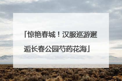 惊艳春城！汉服巡游邂逅长春公园芍药花海