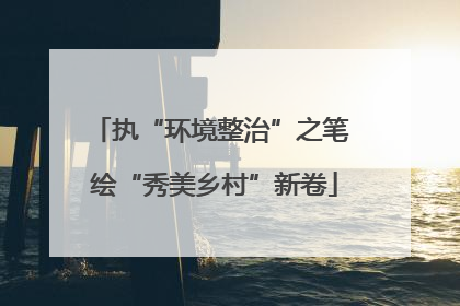 执“环境整治”之笔 绘“秀美乡村”新卷