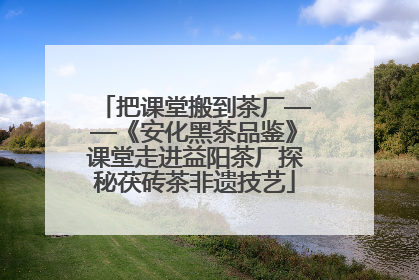 把课堂搬到茶厂——《安化黑茶品鉴》课堂走进益阳茶厂探秘茯砖茶非遗技艺