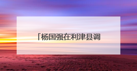 杨国强在利津县调研时强调 精心组织“三夏”生产 落实落细防汛备汛工作