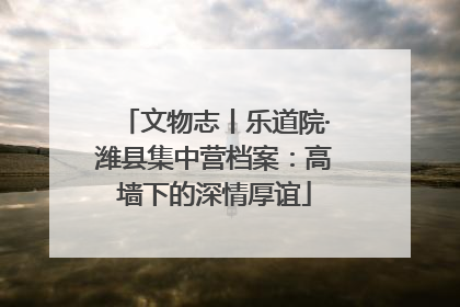 文物志丨乐道院·潍县集中营档案：高墙下的深情厚谊
