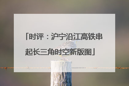 时评：沪宁沿江高铁串起长三角时空新版图