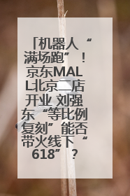 机器人“满场跑”！京东MALL北京二店开业 刘强东“等比例复刻”能否带火线下“618”？