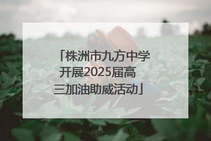 株洲市九方中学开展2025届高三加油助威活动