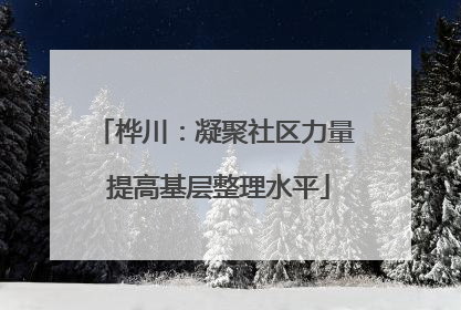 桦川:凝聚社区力量 提高基层整理水平