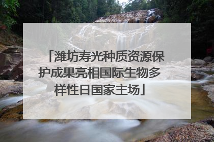 潍坊寿光种质资源保护成果亮相国际生物多样性日国家主场