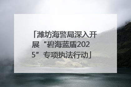 潍坊海警局深入开展“碧海蓝盾2025”专项执法行动