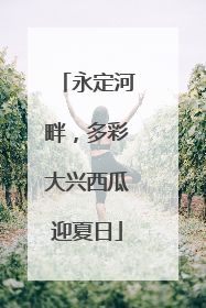永定河畔，多彩大兴西瓜迎夏日