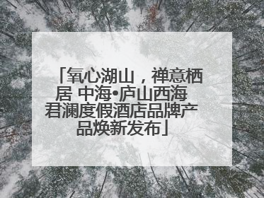 氧心湖山，禅意栖居 中海•庐山西海君澜度假酒店品牌产品焕新发布