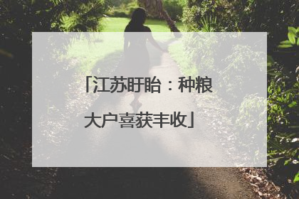 江苏盱眙：种粮大户喜获丰收
