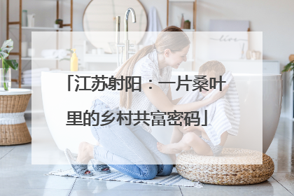 江苏射阳：一片桑叶里的乡村共富密码