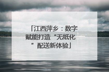 江西萍乡：数字赋能打造“无纸化”配送新体验