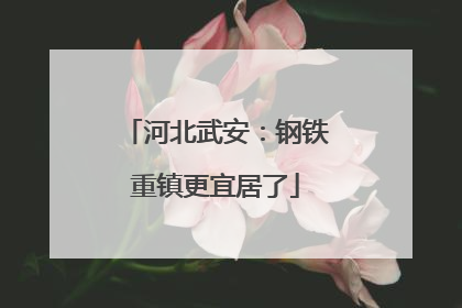 河北武安：钢铁重镇更宜居了
