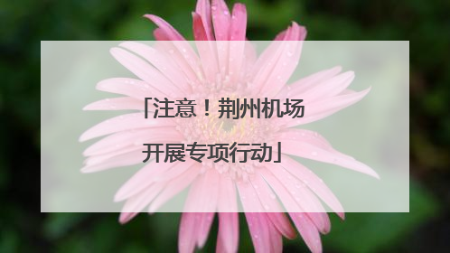 注意！荆州机场开展专项行动