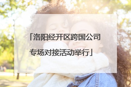 洛阳经开区跨国公司专场对接活动举行