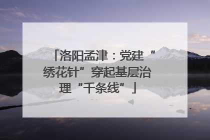 洛阳孟津：党建“绣花针”穿起基层治理“千条线”