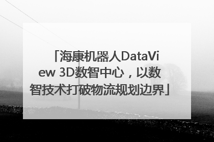 海康机器人DataView 3D数智中心，以数智技术打破物流规划边界