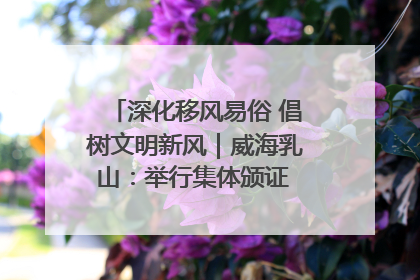 深化移风易俗 倡树文明新风｜威海乳山：举行集体颁证 倡导文明婚俗