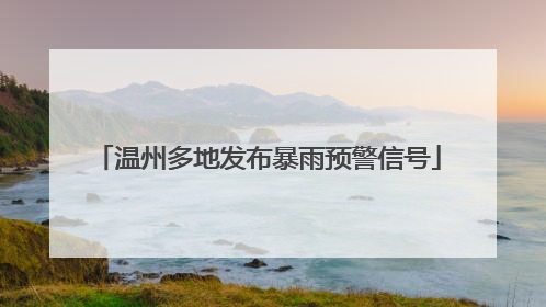 温州多地发布暴雨预警信号