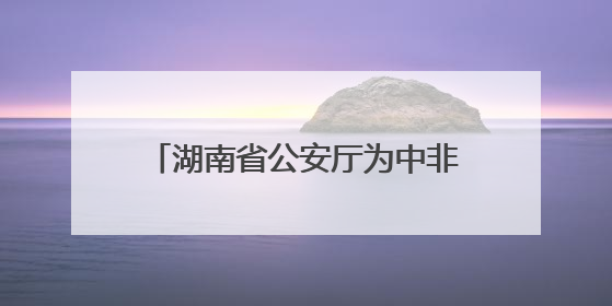湖南省公安厅为中非经贸博览会非洲驻湘代表机构颁发登记证书