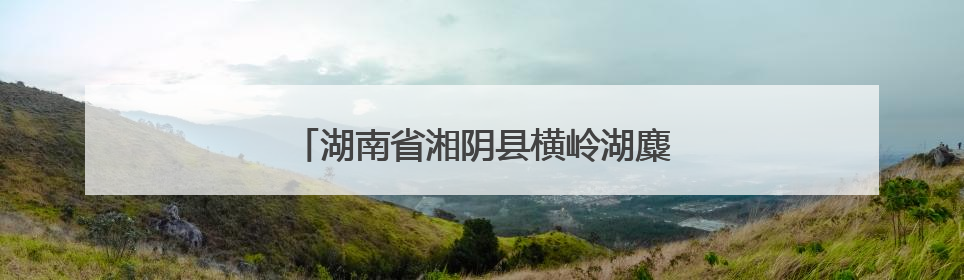 湖南省湘阴县横岭湖麋鹿家族再添三名新成员