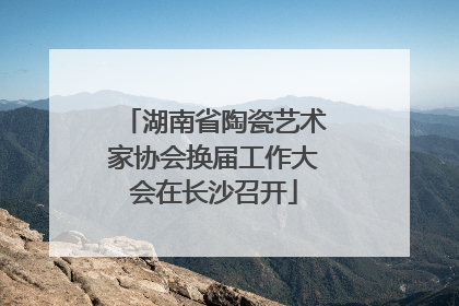 湖南省陶瓷艺术家协会换届工作大会在长沙召开