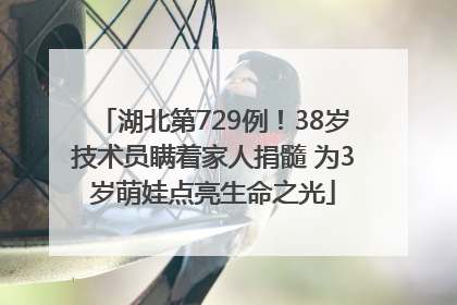 湖北第729例！38岁技术员瞒着家人捐髓 为3岁萌娃点亮生命之光
