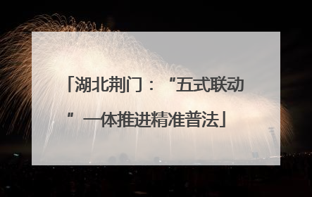 湖北荆门：“五式联动”一体推进精准普法