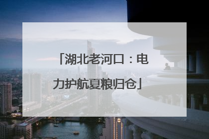 湖北老河口：电力护航夏粮归仓
