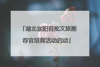 湖北襄阳首批文旅推荐官培育活动启动